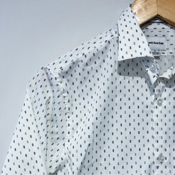 FRANK & OAK Laurier White  Shirt - Picture 2 of 6